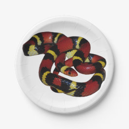 Plato De Papel Serpiente de leche