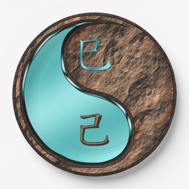 Plato De Papel Serpiente de Tierra (Anverso)