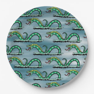 Plato De Papel Serpiente marino