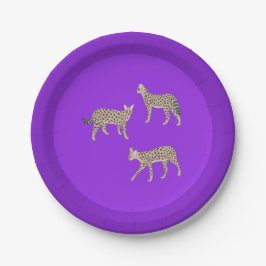 Plato De Papel Serval Cats 