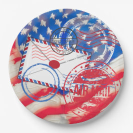 Plato De Papel Servicio postal