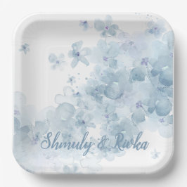 Plato De Papel Servilleta Botánica Sheva Brachos