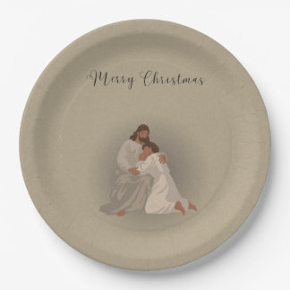 Plato De Papel Servilletas Navideñas Cristianas