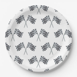 Plato De Papel Servilletas para baby shower con bandera de carrer