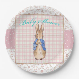 Plato De Papel Servilletas para baby shower de conejo clásico