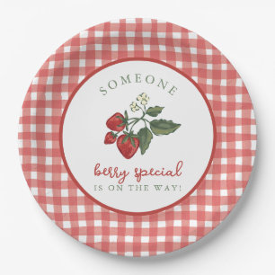 Plato De Papel Servilletas para Baby Shower Someone Berry Special