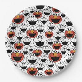 Plato De Papel Sesame Street | Elmo - First Birthday Paper Plates