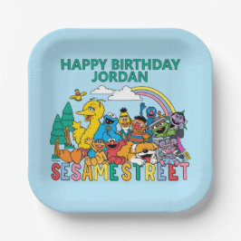 Plato De Papel Sesame Street | Rainbow Wave