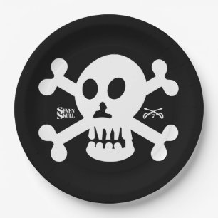 PLATO DE PAPEL SEVEN SKULL BY MASANSER PIXELAT