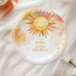 Plato De Papel Sexo Sunshine Neutral Boho Sun<br><div class="desc">Eleva tu celebración con Sunshine Gender Neutral Boho Sun Plates de papel! Con un diseño elegante de boho y tonos neutros cálidos como el beige, la terracota y la crema, estos platos aportan un toque moderno y neutro a cualquier evento. Perfecto para las duchas de bebé, los cumpleaños o las...</div>