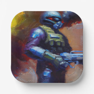 Plato De Papel SF - Héroe militar 4