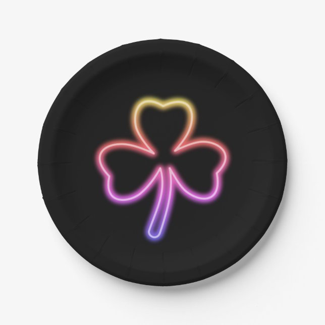 Plato De Papel Shamrock (Anverso)