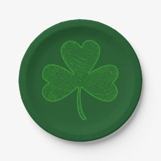 Plato De Papel Shamrock