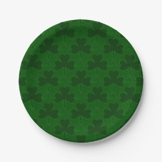 Plato De Papel Shamrock