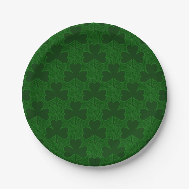 Plato De Papel Shamrock (Anverso)