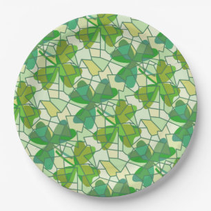 Plato De Papel Shamrock fraccionado
