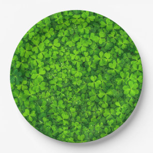 Plato De Papel Shamrock green, St. Patrick's Day,