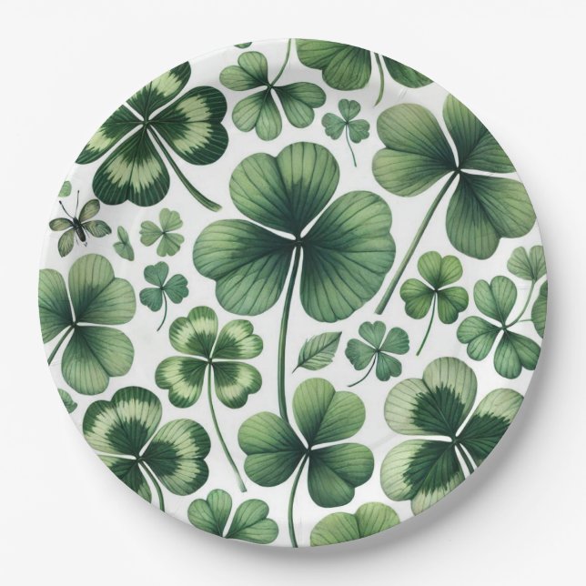 Plato De Papel Shamrock Shuffle (Anverso)