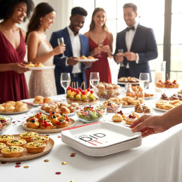 Plato De Papel She Did It Red minimal Graduation Paper Plate