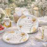 Plato De Papel She Found Her Honey Personalized Bee Bridal Shower<br><div class="desc">Personalized She Found Her Honey Bridal Shower Paper Plates – Custom Bee-Themed Bridal Shower Tableware Elevate your bridal shower tablescape with these charming She Found Her Honey personalized paper plates, designed to add a sweet and elegant touch to your celebration. Featuring delicate watercolor daisies, soft golden honeycomb details, and a...</div>