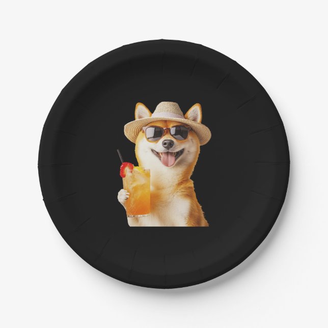 Plato De Papel Shiba Inu (Anverso)