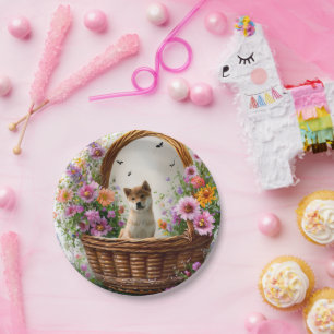 Plato De Papel Shiba Inu Puppy