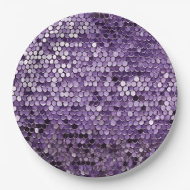 Plato De Papel Shine Shine Purple Star arte de IA