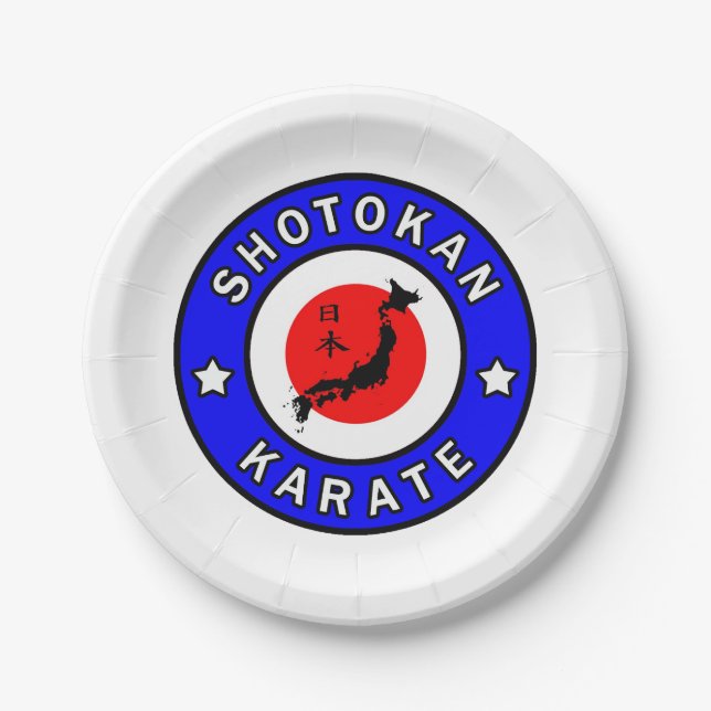 Plato De Papel Shotokan Karate (Anverso)