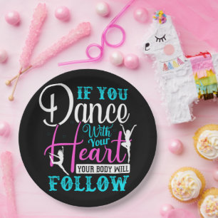 Plato De Papel Si Bailas Con Tu Corazón