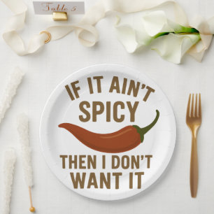 Plato De Papel 🔥 Si no es picante, ¡no lo quiero!