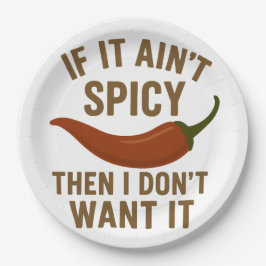 Plato De Papel 🔥 Si no es picante, ¡no lo quiero!