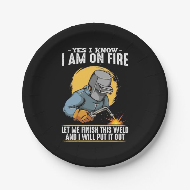 Plato De Papel Sí, Sé Que Estoy En Fuego (Anverso)