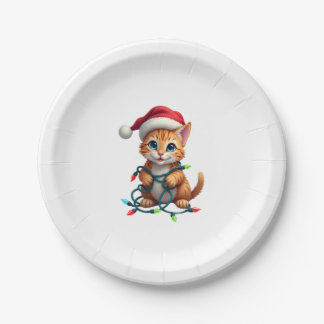 Plato De Papel Siamese Cat Christmas V-Neck (3)