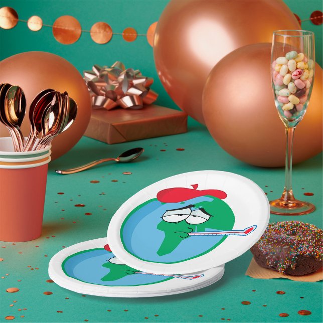 Plato De Papel Sick Planet (Subido por el creador)