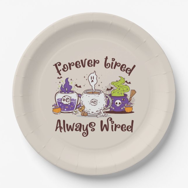 Plato De Papel Siempre Cansado, Siempre Con Cable (Anverso)