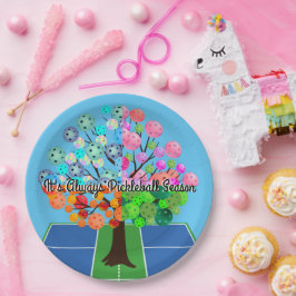 Plato De Papel Siempre es temporada de bolas de pellebol - Árbol 