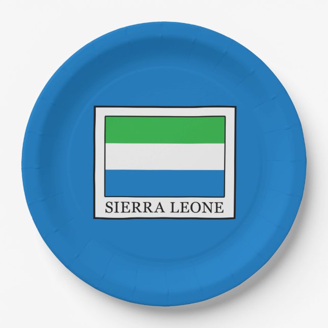 Plato De Papel Sierra Leona (Anverso)