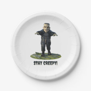 Plato De Papel ¡Sigan Sopesados! Monstruo de Frankenstein