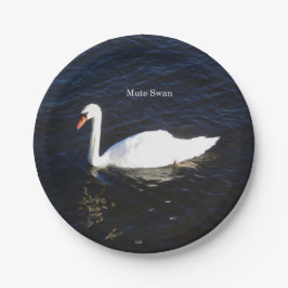 Plato De Papel Silenciar placa de papel cisne