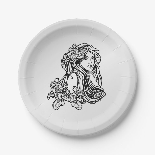 Plato De Papel Silencio (Anverso)
