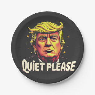 Plato De Papel Silencio, por favor, Trump, debate presidencial en