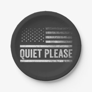 Plato De Papel Silencio, por favor, Trump Harris, debate presiden