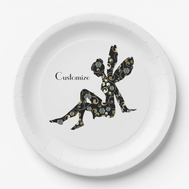 Plato De Papel Silhouette de hadas Thunder_Cove (Anverso)