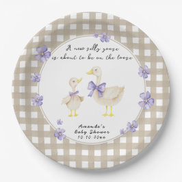 Plato De Papel Silly Goose Baby Shower