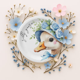 Plato De Papel  Silly Goose Boy Birthday baby shower