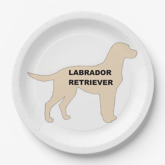 Plato De Papel Silueta de nombre amarillo LR (Anverso)