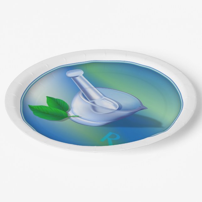 Plato De Papel Símbolo de farmacia (Angular)