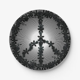 Plato De Papel Símbolo de paz