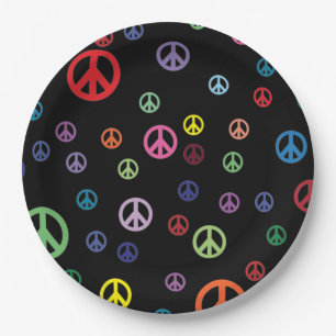 Plato De Papel Símbolo de paz