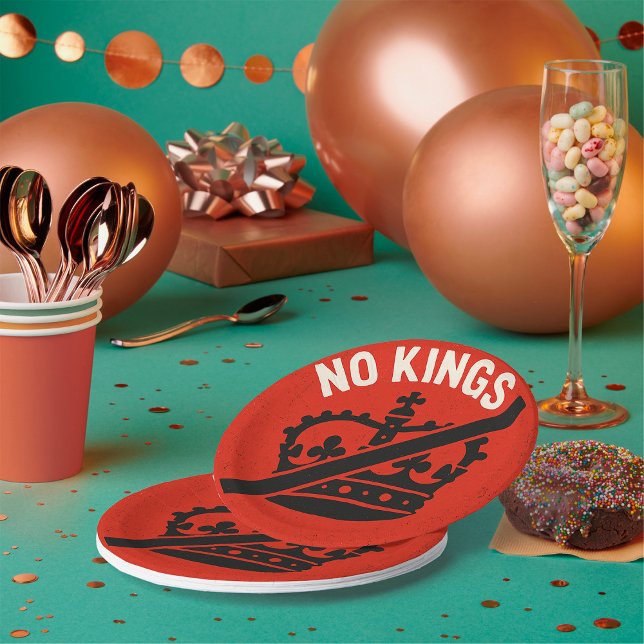 Plato De Papel Símbolo de protesta sin reyes (Subido por el creador)